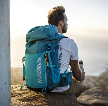 Рюкзак туристический Naturehike 45 л, голубой