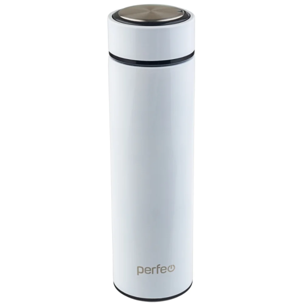 Термос PERFEO 450 мл, с термодатчиком, белый