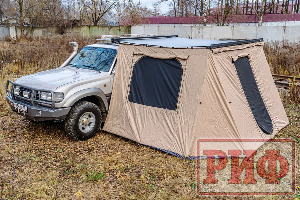 Стенки к автомобильной маркизе РИФ 2.5Х2.5 м Black Out