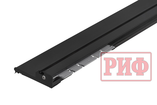 Крышка кузова РИФ для Toyota Hilux 2015+, роллета раздвижная с электоприв. 1572х1563 мм, алюм. черн.