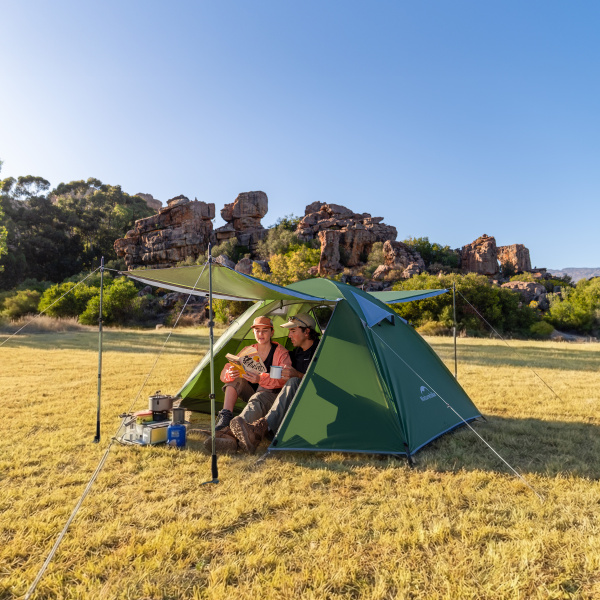 Палатка Naturehike Bleik Series 2-местная, тип B, алюминиевый каркас, зеленая