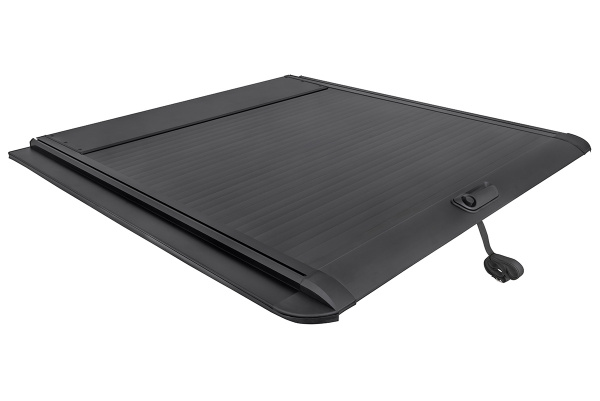 Крышка кузова РИФ для JAC T9 Sollers ST9, роллета раздвижная 1580х1620 мм, алюминиевая, черная