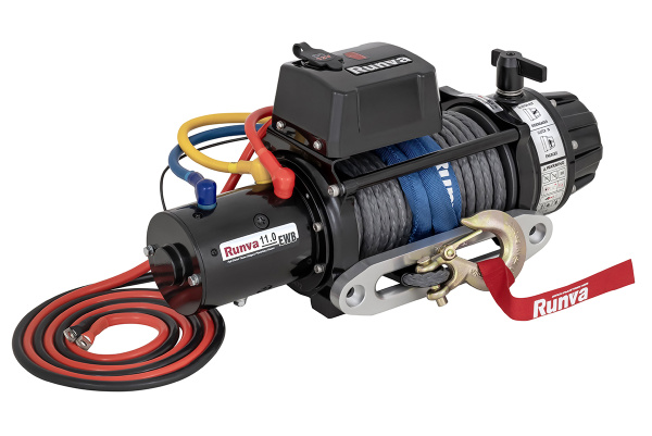 Лебёдка электрическая 12V Runva 11000 lbs 5000 кг (влагозащищенная) синтетический трос Лебёдка электрическая 12V Runva 11000 lbs 5000 кг (влагозащищенная) синтетический трос