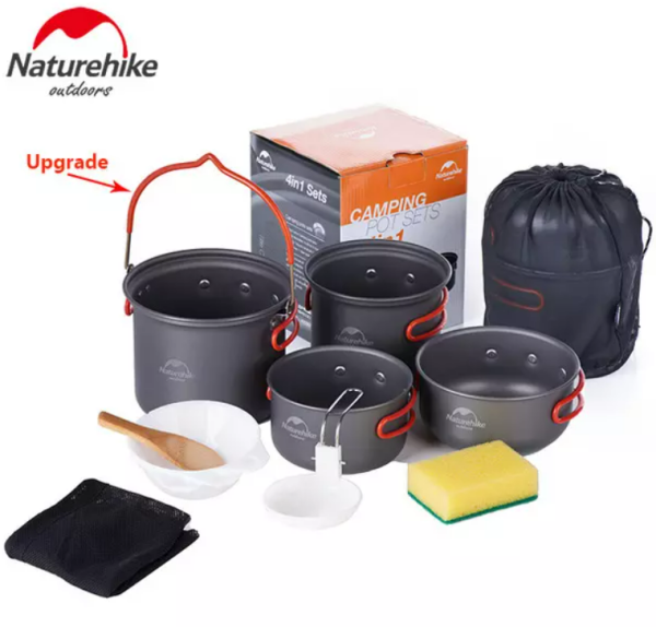 Набор посуды Naturehike туристический 4 в 1