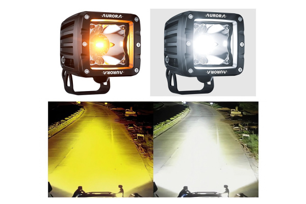 Светодиодные фары дальнего света AURORA 76x76 мм 30W (комплект 2 шт)