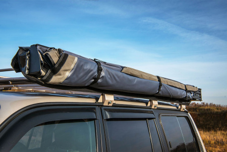 Маркиза автомобильная РИФ безопорная, веерная 2,3х2 м (левая)