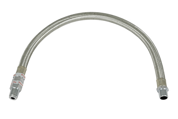 Шланг метализированый  50 см с обратным клапаном 3/8 Шланг метализированый  50 см с обратным клапаном 3/8