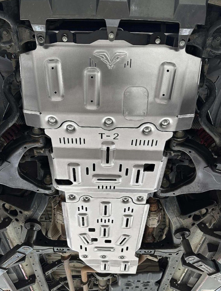 Защита Falcon радиатора, картера, РК, КПП для Toyota Tundra, бензин, (2008-2021), алюминий, 8 мм