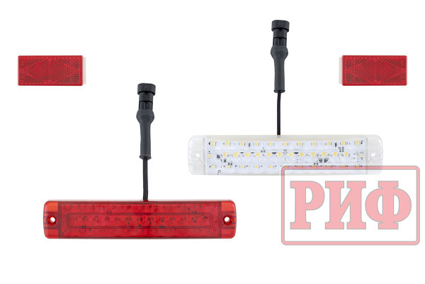 Бампер РИФ силовой задний УАЗ Хантер с фонарями, возмож. установки фаркопа, стандарт