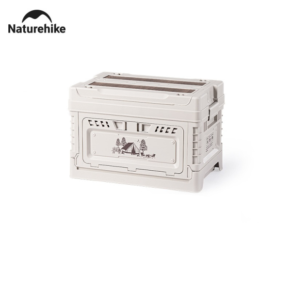 Ящик туристический Naturehike 25+5 л, трансформер, со столешницей, бежевый