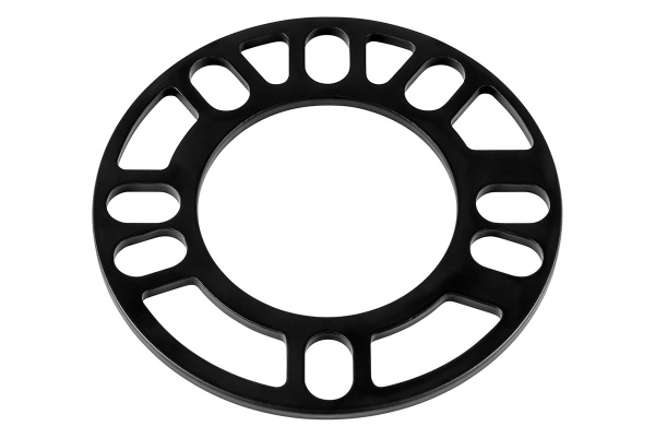 Проставка колесная пластина 4-114,3мм/4-100мм/5-114,3мм/5-100мм , h-5 мм (1шт) черная , алюминий