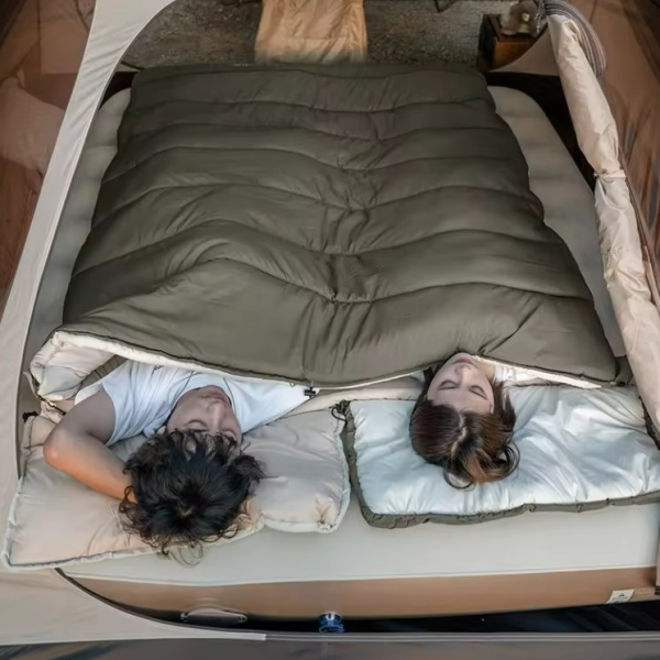 Мешок спальный Naturehike Lingdong, 225х75см, (ТК: +2C), (правый), зеленый