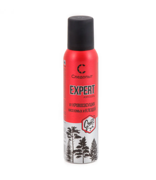 Репеллент СЛЕДОПЫТ EXPERT GREAT FORMULA, от всех видов летающих насекомых и клещей