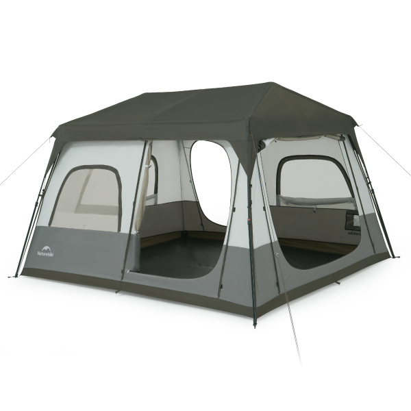 Палатка Naturehike Cape 8.3 быстросборная, серая