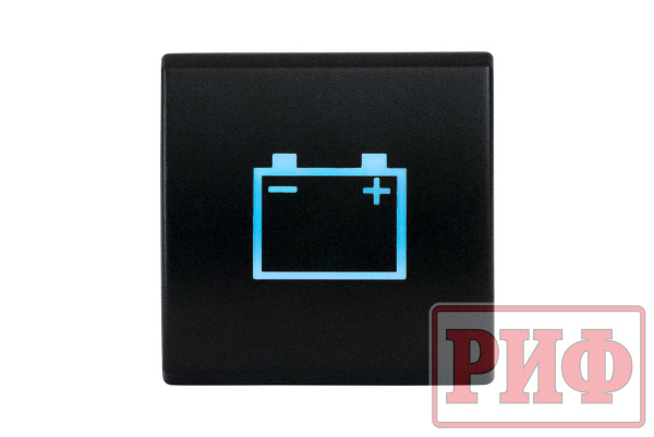 Кнопка ВКЛ/ВЫКЛ, голубой, BATTERY TOYOTA 22x22